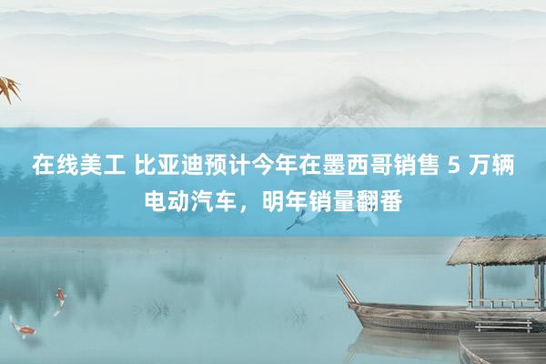 在线美工 比亚迪预计今年在墨西哥销售 5 万辆电动汽车，明年销量翻番